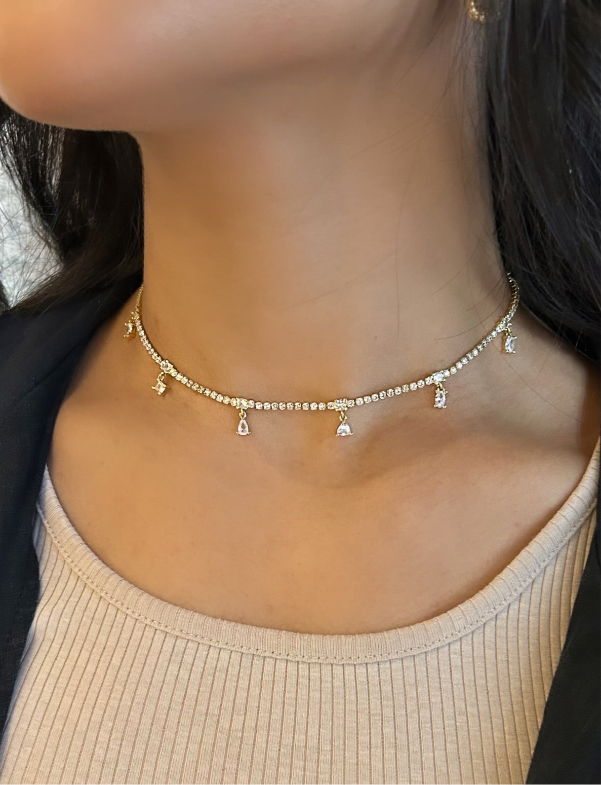 ARRAY tennis necklace