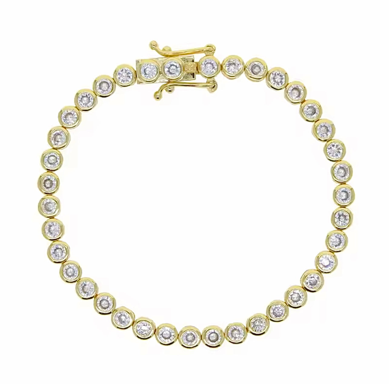 ROUND tennis bracelet