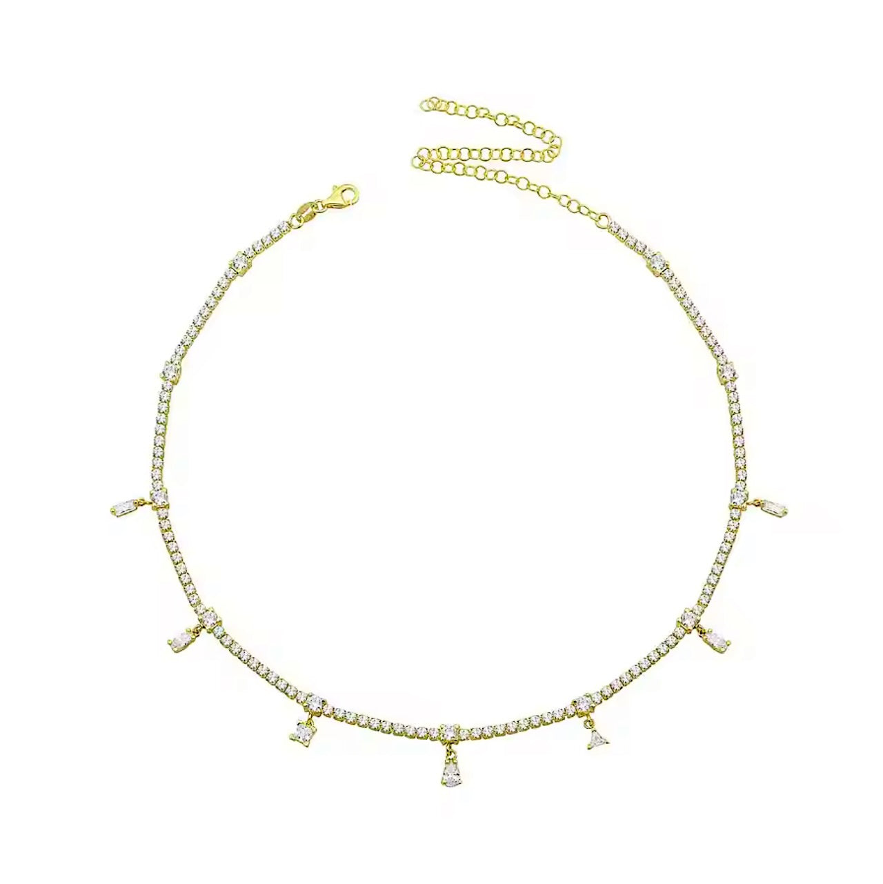 ARRAY tennis necklace