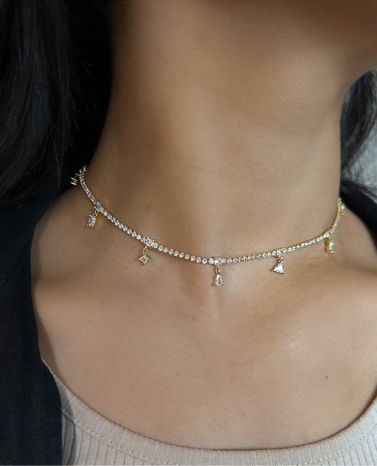 ARRAY tennis necklace
